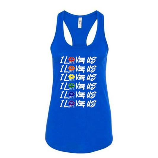 Pride Tanks (female) white lettering
