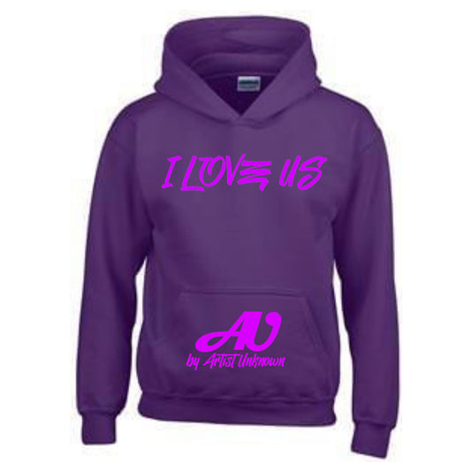 I LOVE US! ( Purple Hoodie)