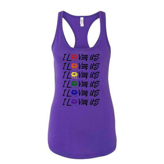 Pride Tanks (female) black lettering