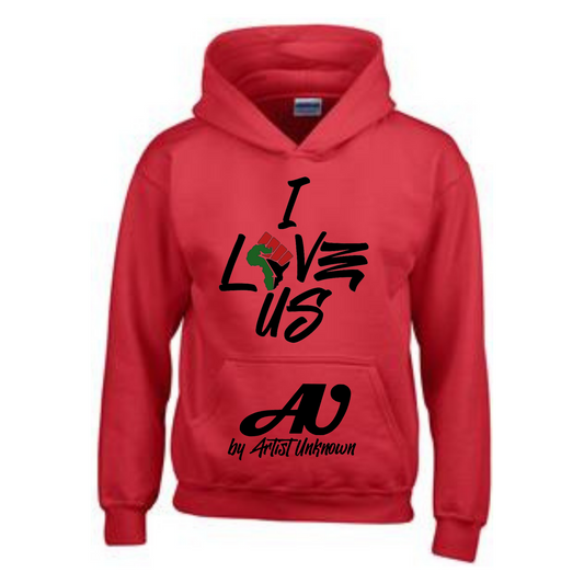 I LOVE US! (Fist stacked) Hoodie