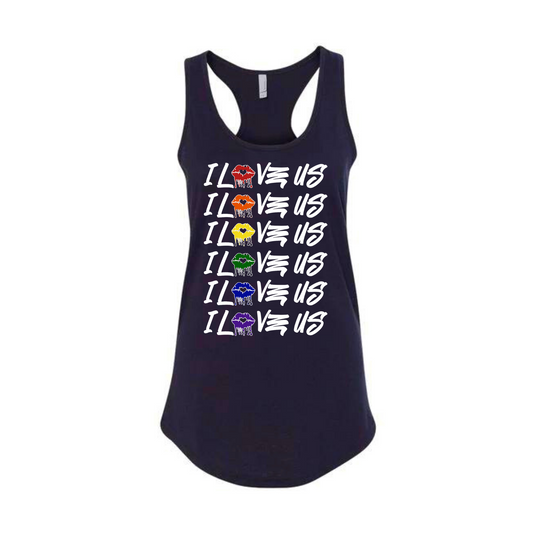 Pride Tanks (female) white lettering