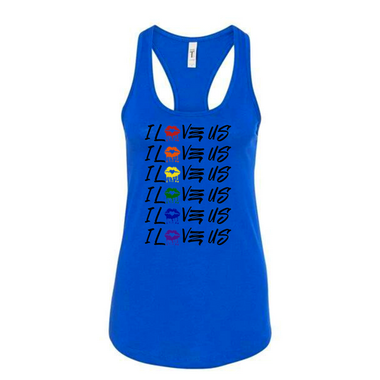 Pride Tanks (female) black lettering