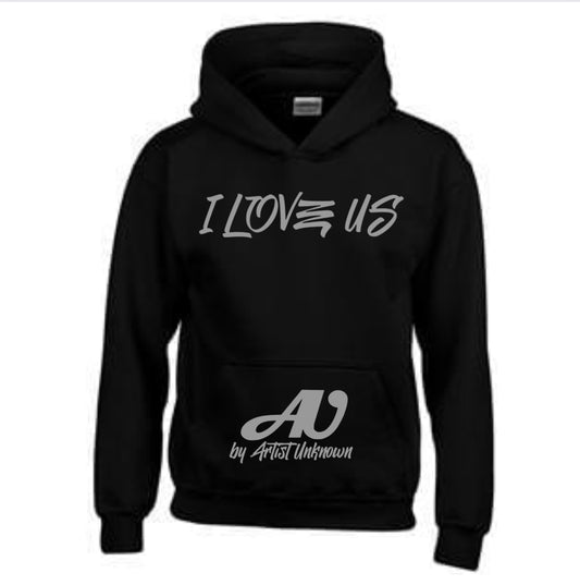 I LOVE US! ( Black hoodie)