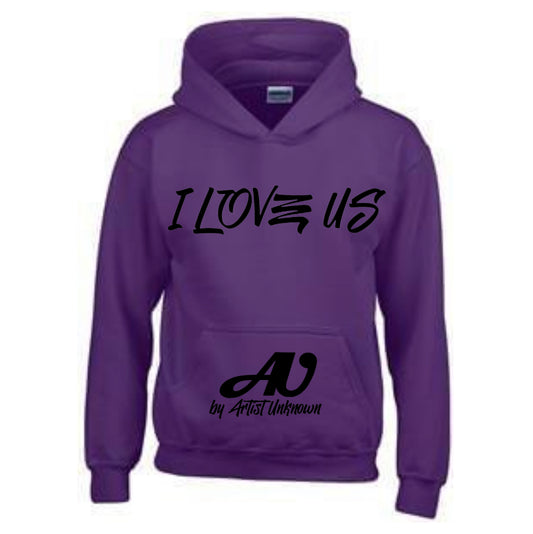I LOVE US! ( Purple Hoodie)