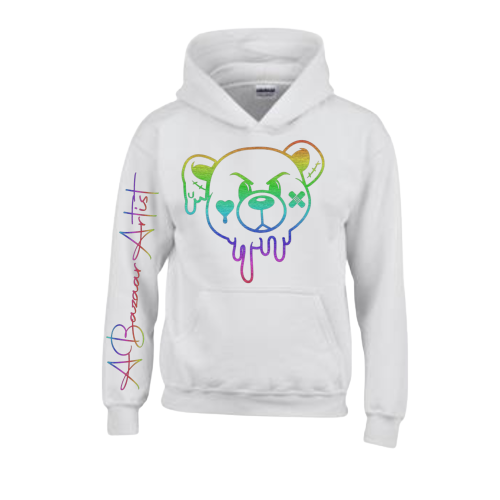 Rainbow Bear Outline Hoodie