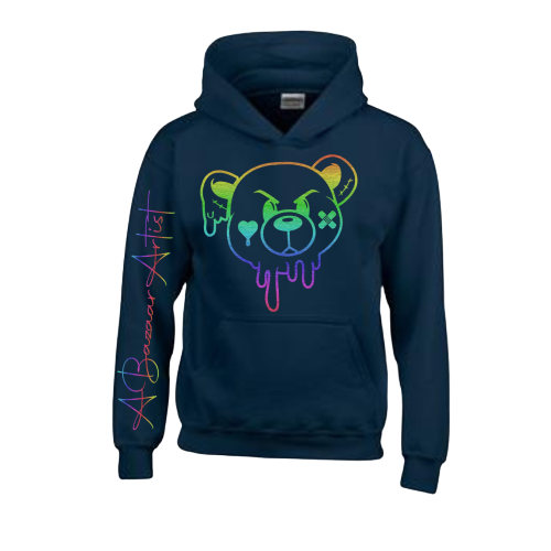 Rainbow Bear Outline Hoodie
