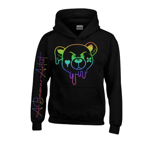Rainbow Bear Outline Hoodie