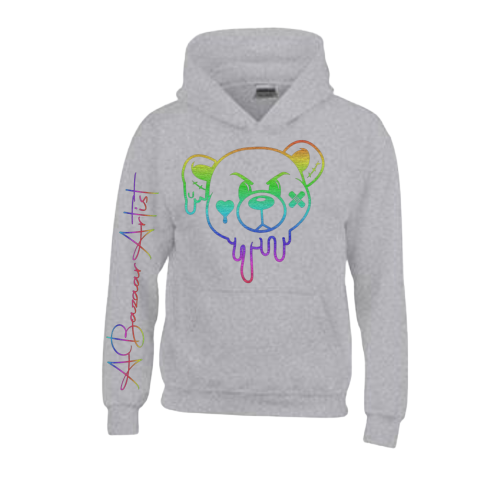 Rainbow Bear Outline Hoodie