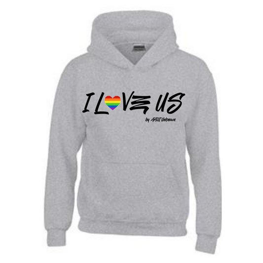 I LOVE US! ( Rainbow Heart hoodie)