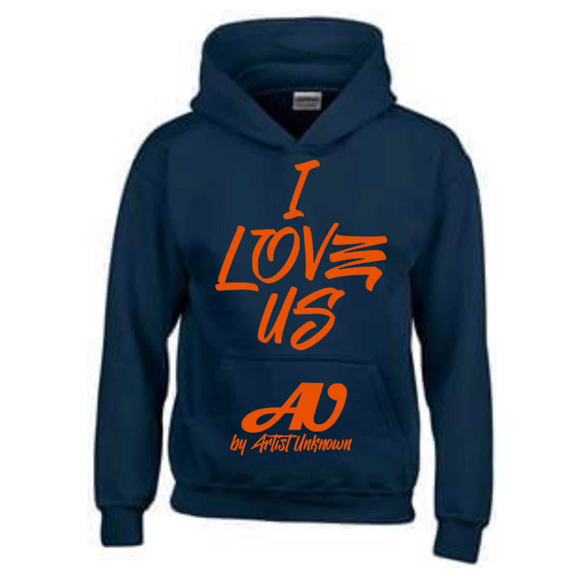 I LOVE US! (navy blue hoodie)