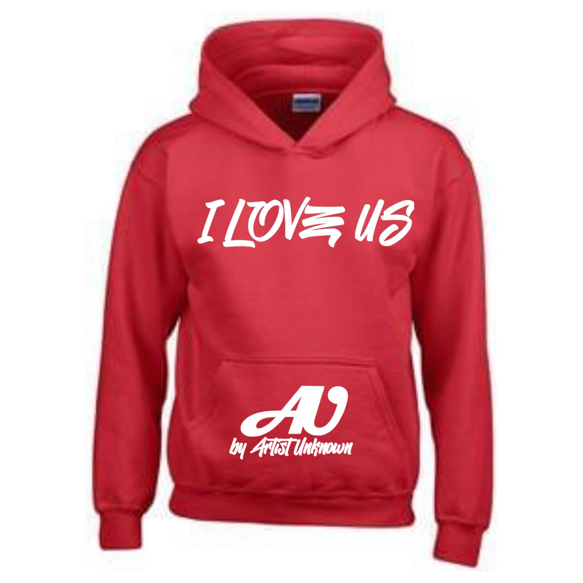I LOVE US! (red hoodie)