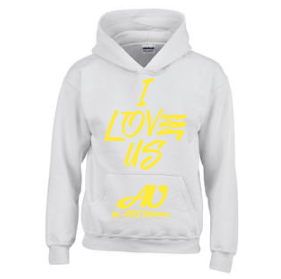 I LOVE US! ( white hoodie)