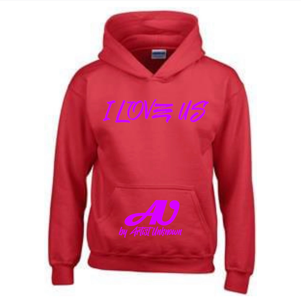 I LOVE US! (red hoodie)