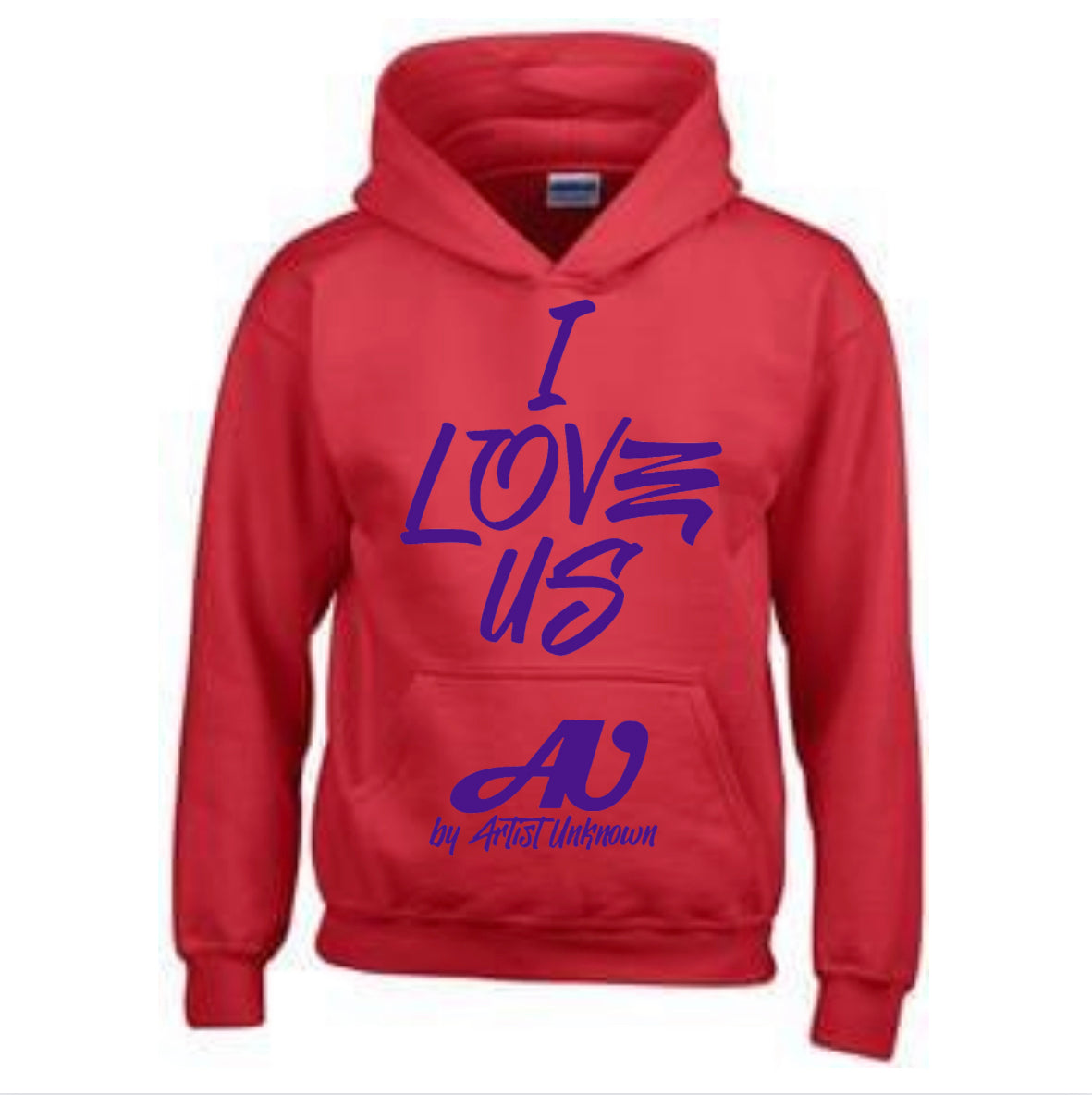 I LOVE US! (red hoodie)