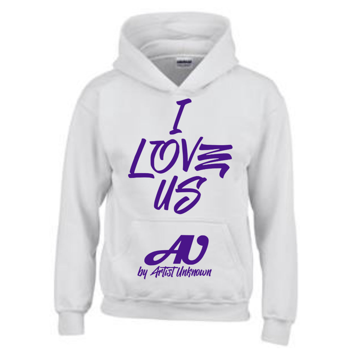 I LOVE US! ( white hoodie)