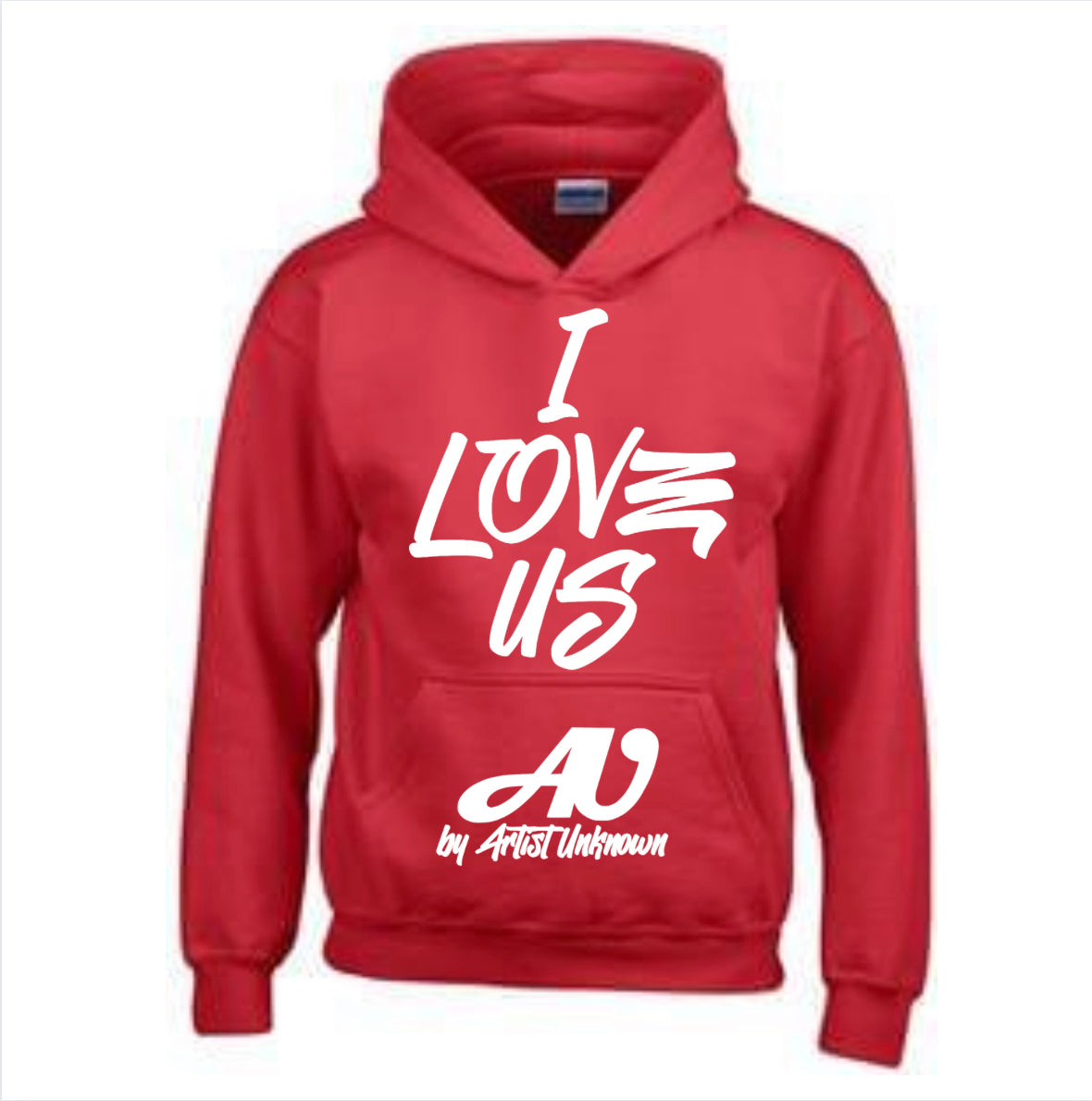 I LOVE US! (red hoodie)