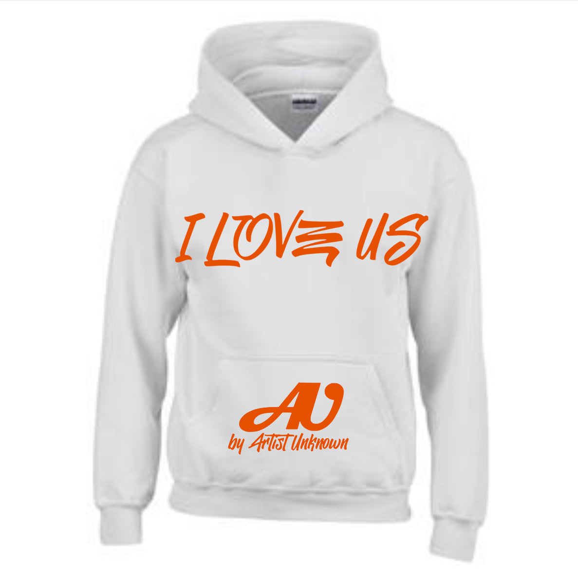 I LOVE US! ( white hoodie)