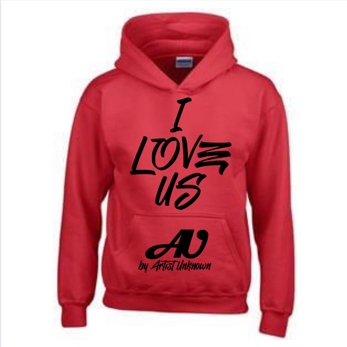 I LOVE US! (red hoodie)