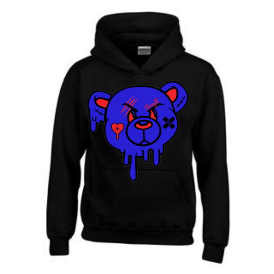 Strength Bear Hoodie- Red Accents