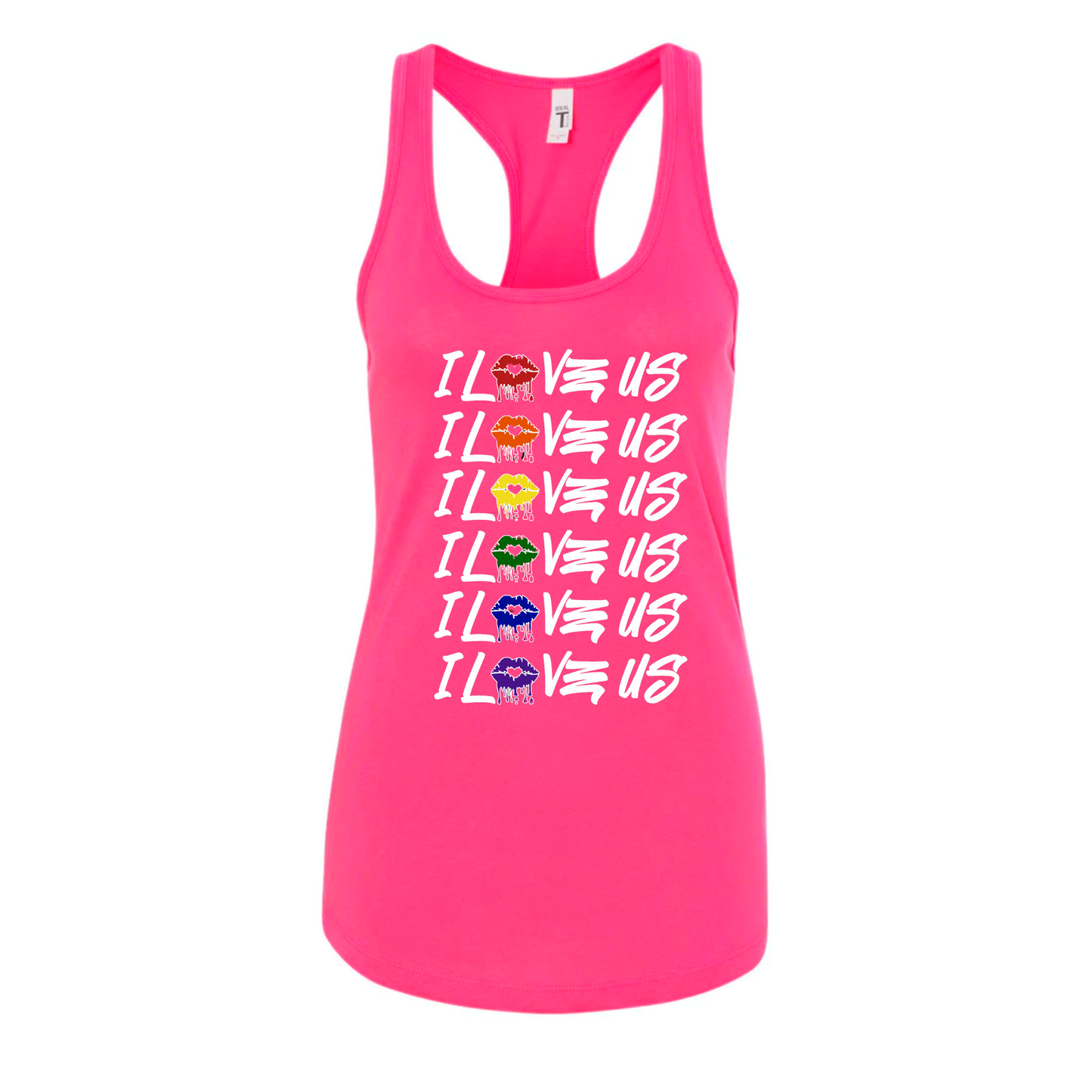 Pride Tanks (female) white lettering