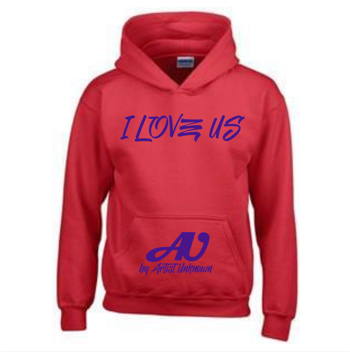I LOVE US! (red hoodie)