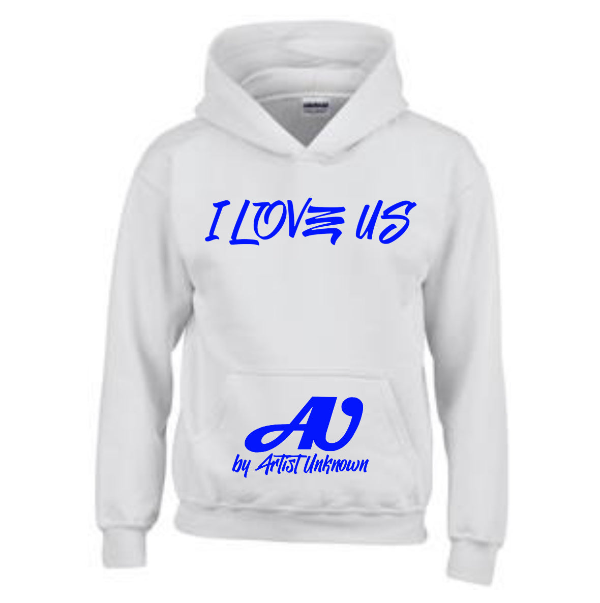 I LOVE US! ( white hoodie)