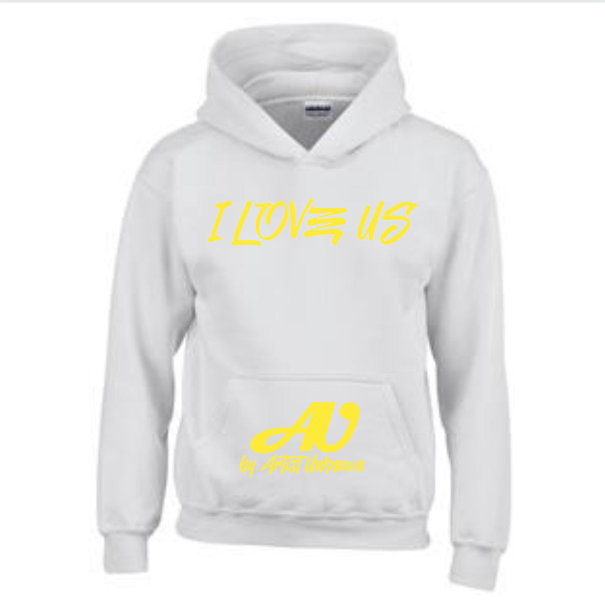 I LOVE US! ( white hoodie)