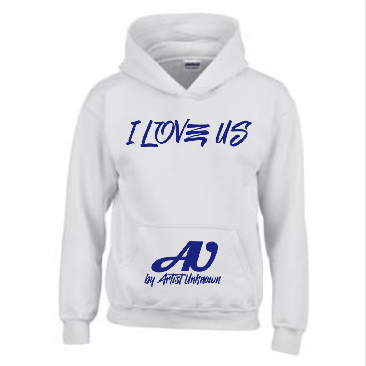I LOVE US! ( white hoodie)