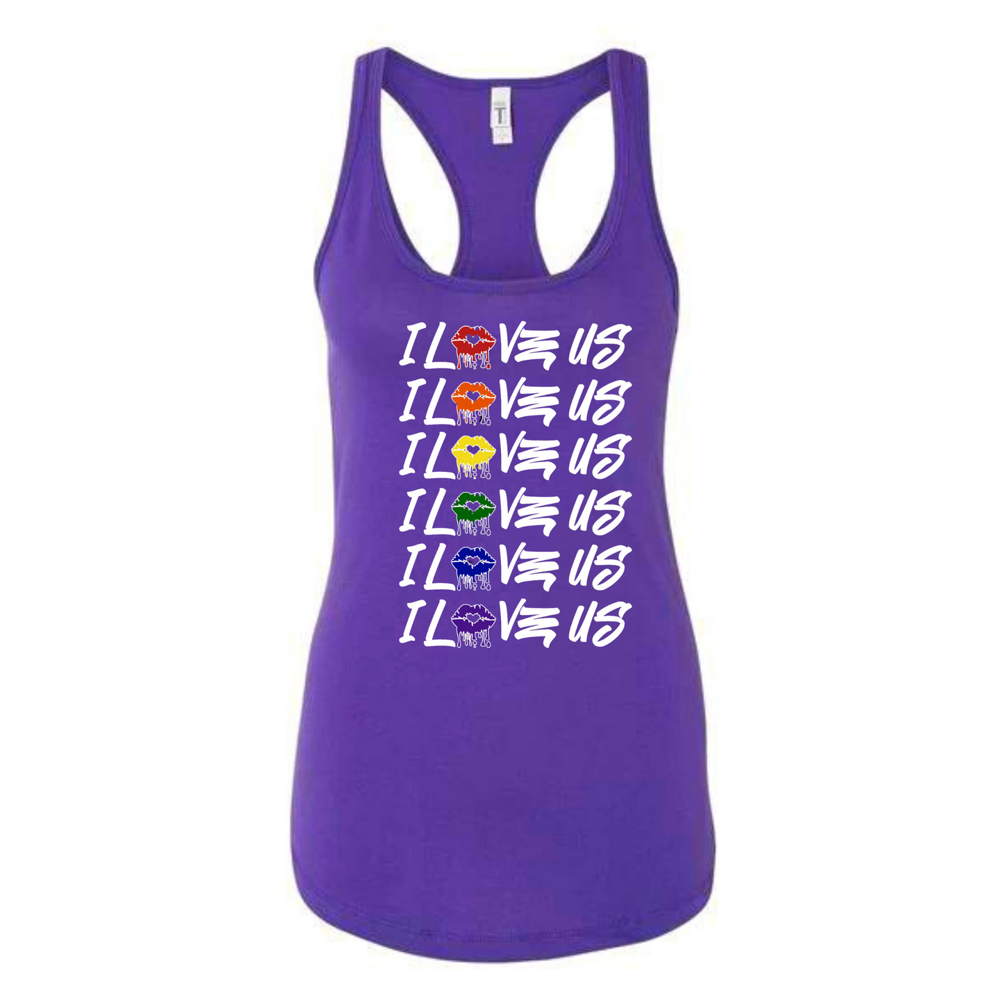 Pride Tanks (female) white lettering