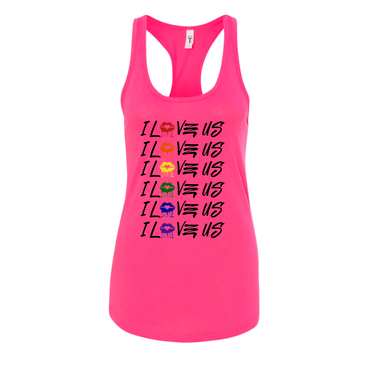 Pride Tanks (female) black lettering