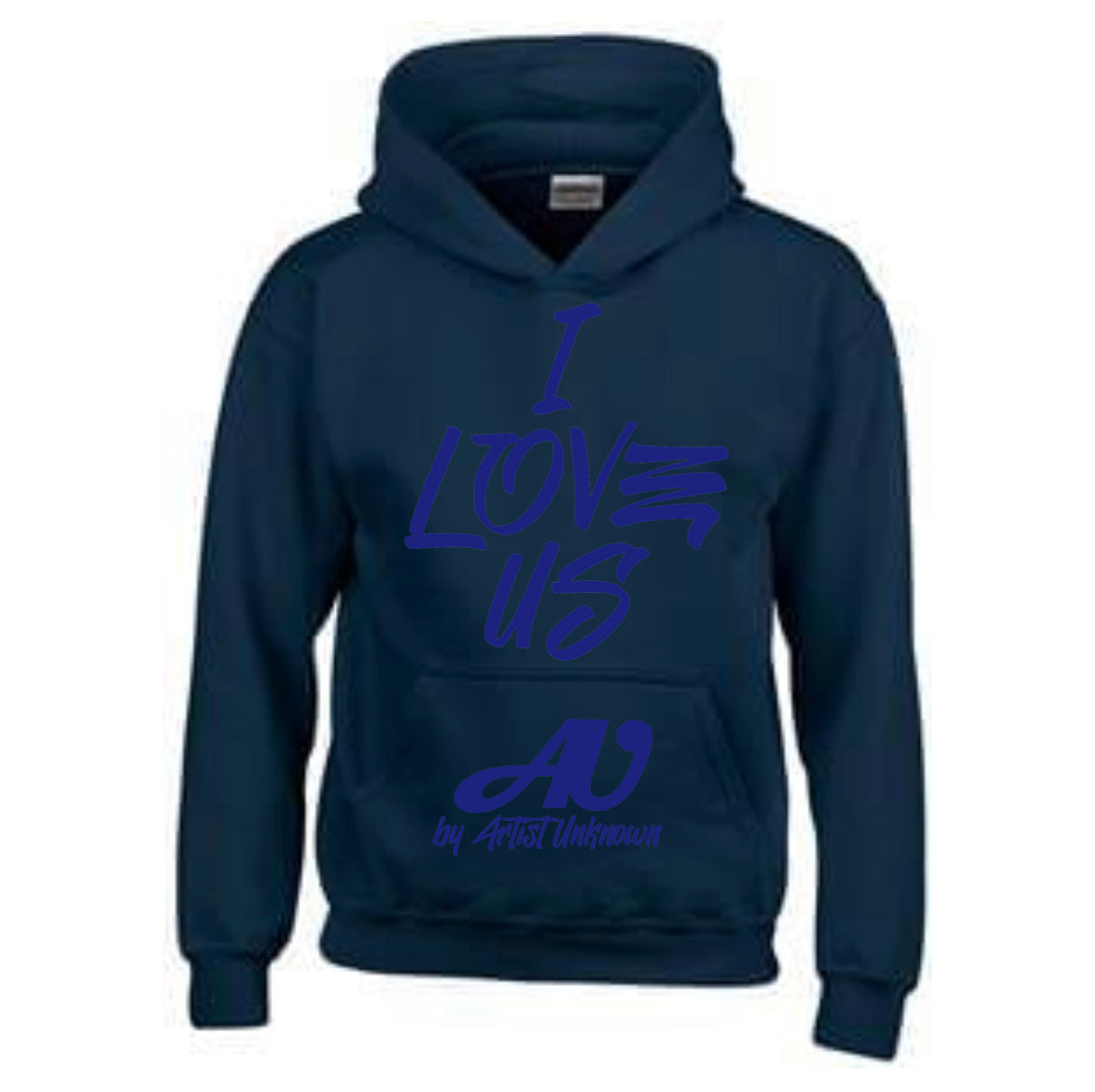 I LOVE US! (navy blue hoodie)