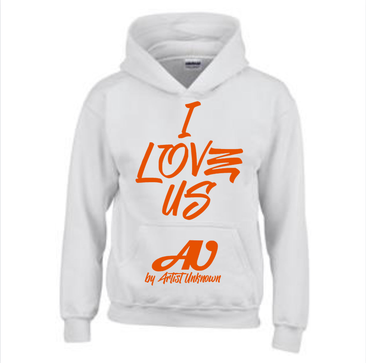 I LOVE US! ( white hoodie)
