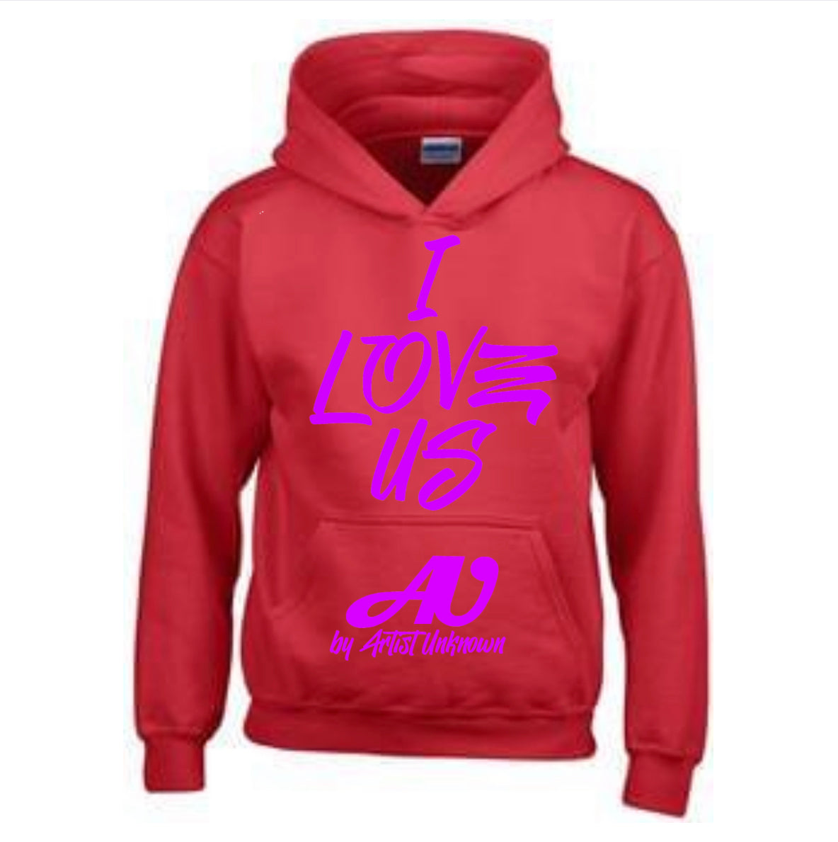 I LOVE US! (red hoodie)