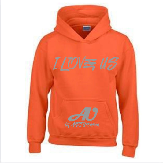 I LOVE US! ( Orange Hoodie)