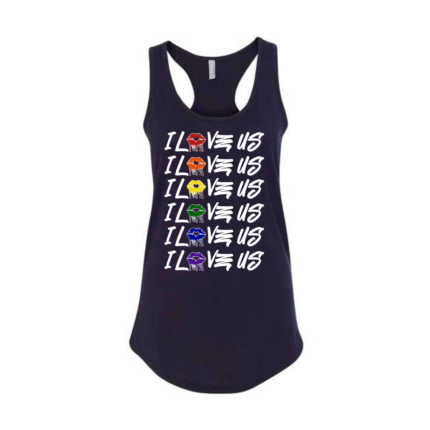Pride Tanks (female) white lettering