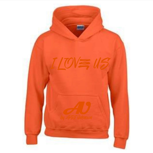 I LOVE US! ( Orange Hoodie)