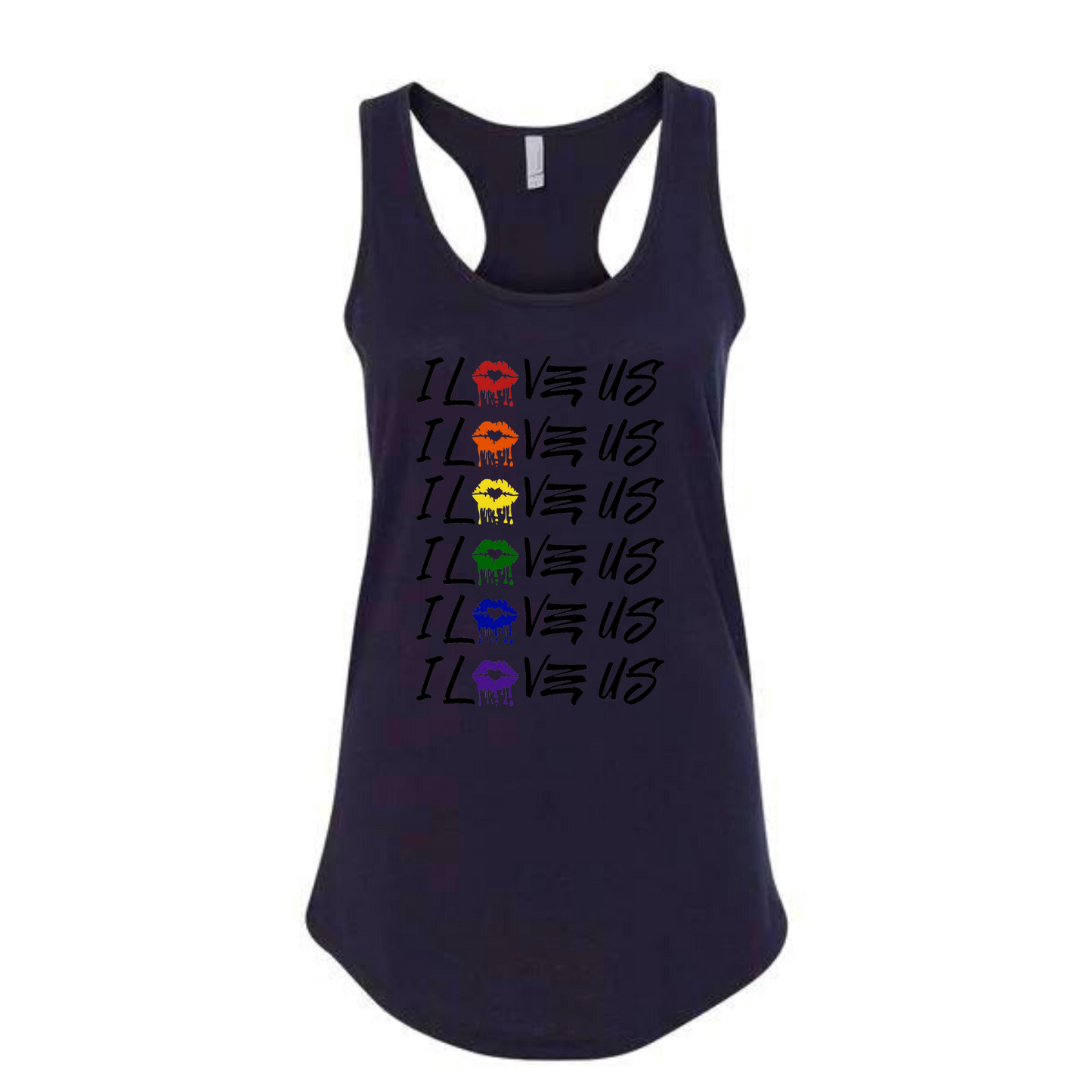 Pride Tanks (female) black lettering