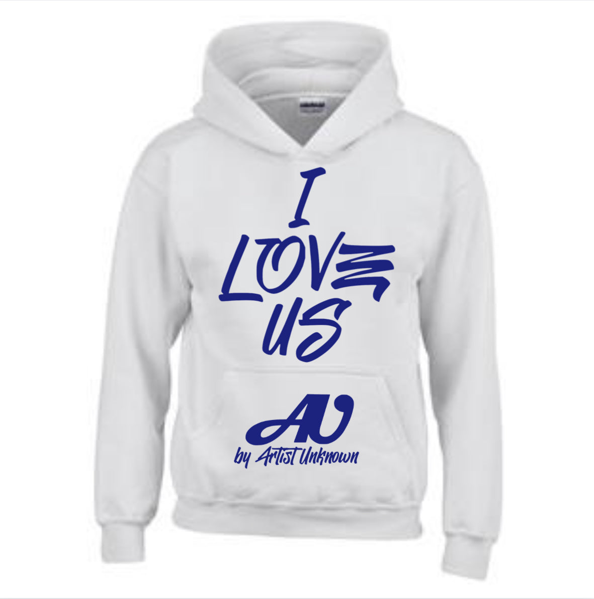 I LOVE US! ( white hoodie)