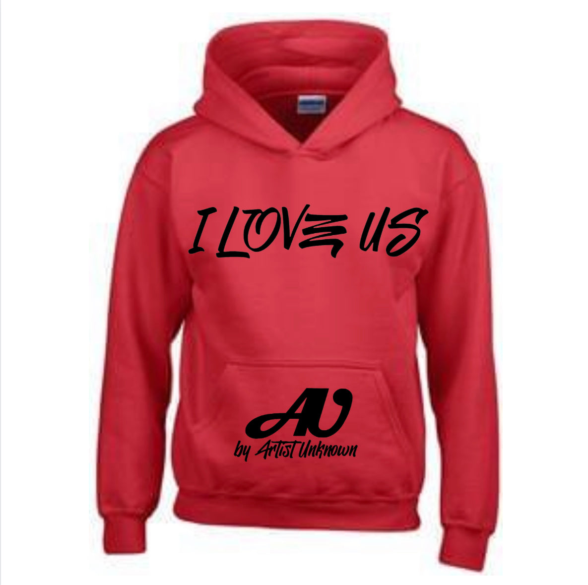 I LOVE US! (red hoodie)