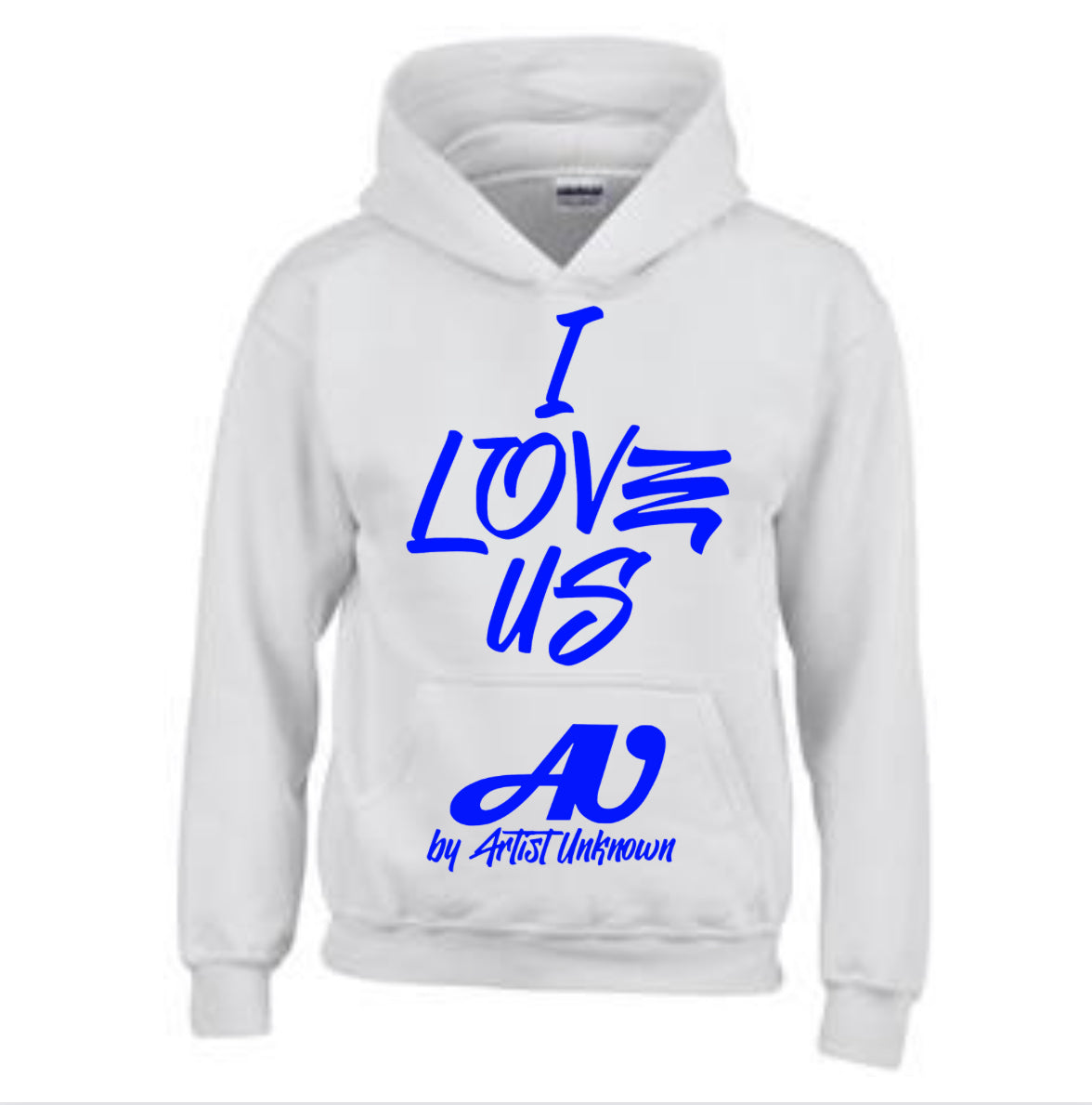 I LOVE US! ( white hoodie)